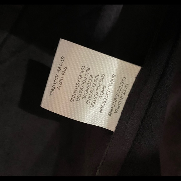 Vigoss Black Faux Suede Drape Asymmetrical Jacket Blazer - Picture 5 of 5